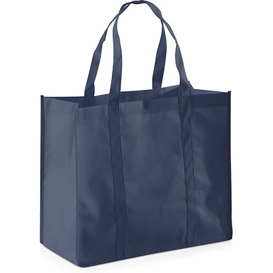 SHOPPER. Einkaufstasche aus Non-woven (80 g/m²), Blau