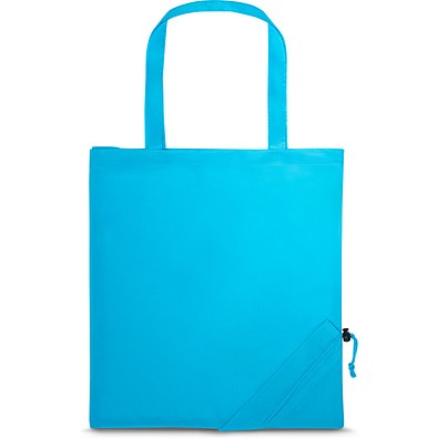 SHOPS. Faltbare Tragetasche aus 190T, Hellblau