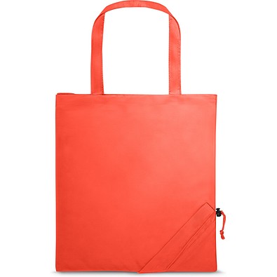 SHOPS. Faltbare Tragetasche aus 190T, Rot