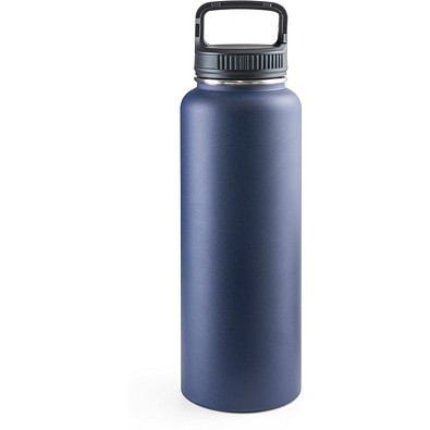 SINNER. Flasche aus 90% recyceltem Edelstahl mit einem großen Fassungsvermögen von bis zu 1200 ml, Dunkelblau