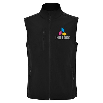 Softshell-Weste Quebec, XXL, Schwarz