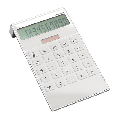 reeves® Solartaschenrechner San Lorenzo, weiß