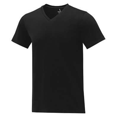 Somoto T-Shirt mit V-Ausschnitt für Herren, schwarz, XXL