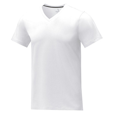 Somoto T-Shirt mit V-Ausschnitt für Herren, weiss, XXL