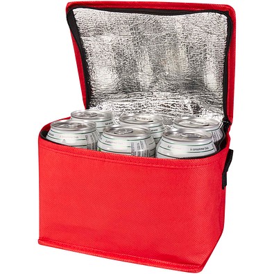 Spectrum Kühltasche aus recyceltem GRS Non Woven für 6 Dosen 4 L, rot