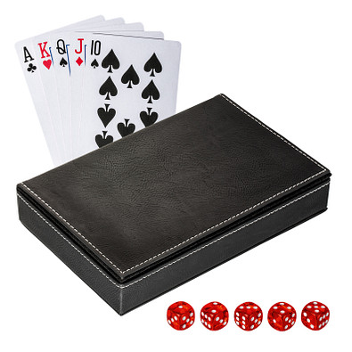 reflects® Spielkarten Set mit Box Salamina, schwarz