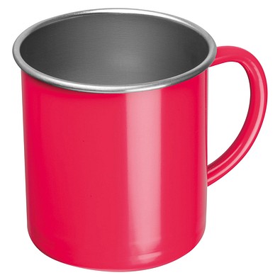 Stahltasse Trezzo,rot