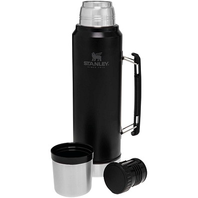 Stanley 1000 ml Classic Legendary Isolierflasche, mattschwarz