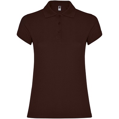 Star Poloshirt für Damen, Chocolat, 2XL
