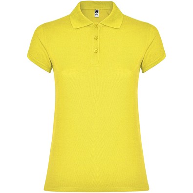 Star Poloshirt für Damen, gelb, XL