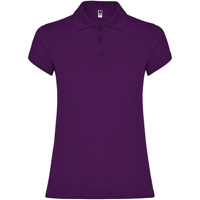 Star Poloshirt für Damen, lila, S