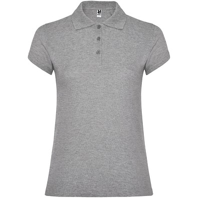 Star Poloshirt für Damen, Marl Grey, S
