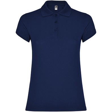 Star Poloshirt für Damen, Navy Blue, S