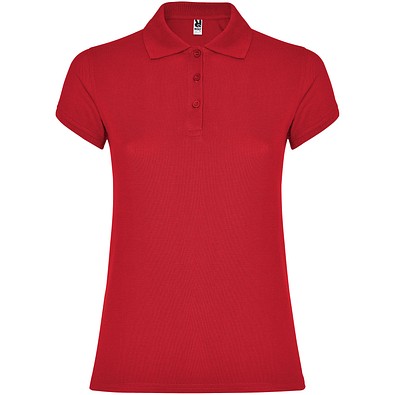 Star Poloshirt für Damen, rot, XL