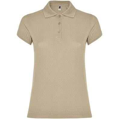 Star Poloshirt für Damen, sand meliert, M