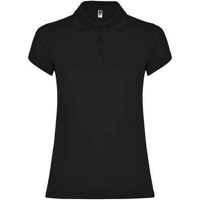 Star Poloshirt für Damen, schwarz, XL