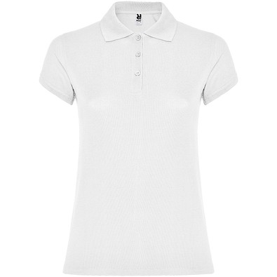 Star Poloshirt für Damen, weiss, S