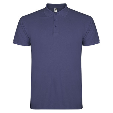 Star Poloshirt für Herren, Blue Denim, XL