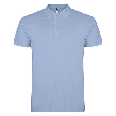 Star Poloshirt für Herren, himmelblau, S