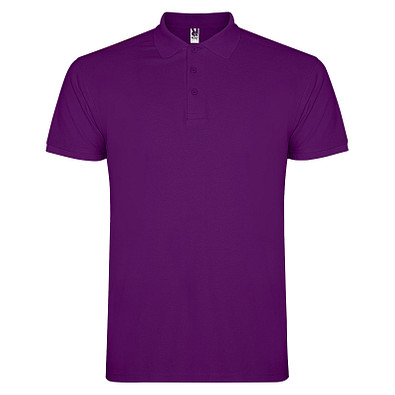 Star Poloshirt für Herren, lila, S