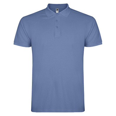 Star Poloshirt für Herren, Riviera Blue, S