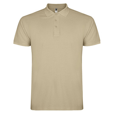 Star Poloshirt für Herren, sand meliert, S
