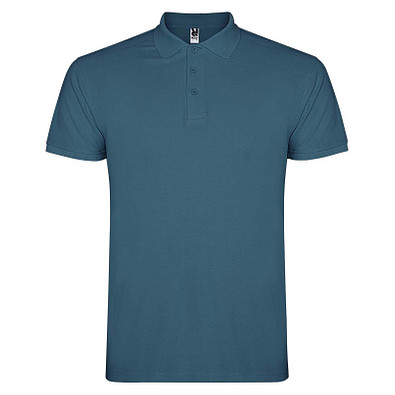 Star Poloshirt für Herren, Storm blue, M
