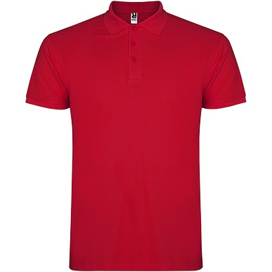 Star Poloshirt für Kinder, rot, 3/4