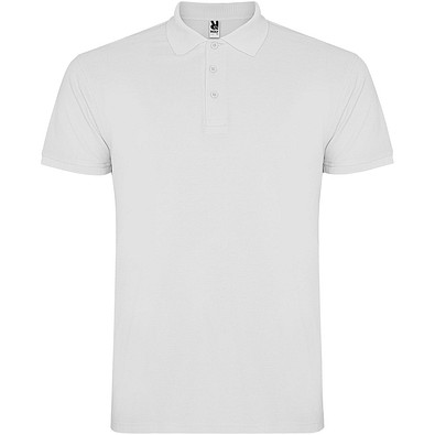Star Poloshirt für Kinder, weiss, 3/4