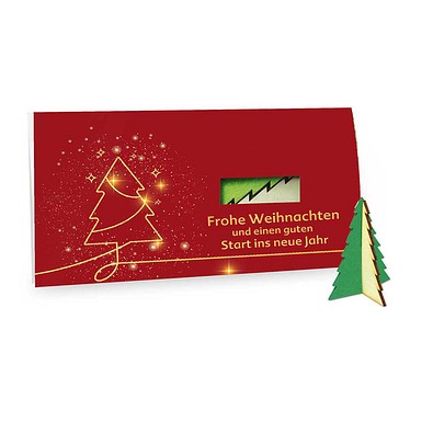 Steckfiguren-Karte Filz, Standardmotiv, Baum