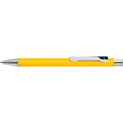 uma® Metall-Kugelschreiber Straight SI, blaue Mine, dunkelgelb