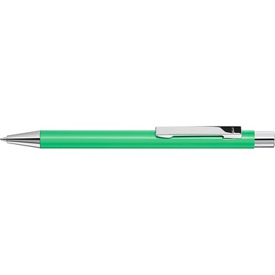 uma® Metall-Kugelschreiber Straight SI, blaue Mine, dunkelgrün