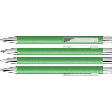uma® Metall-Kugelschreiber Straight SI, blaue Mine, dunkelgrün