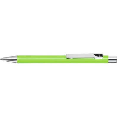 uma® Metall-Kugelschreiber Straight SI, blaue Mine, hellgrün