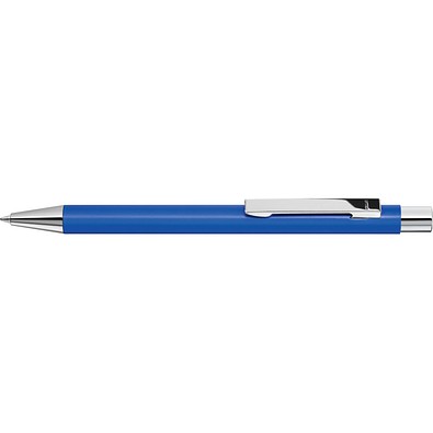 uma® Metall-Kugelschreiber Straight SI, blaue Mine, mittelblau