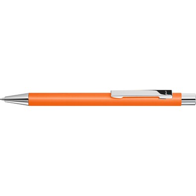 uma® Metall-Kugelschreiber Straight SI, blaue Mine, orange