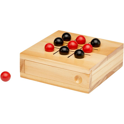 Strobus Tic-Tac-Toe Spiel aus Holz, natur