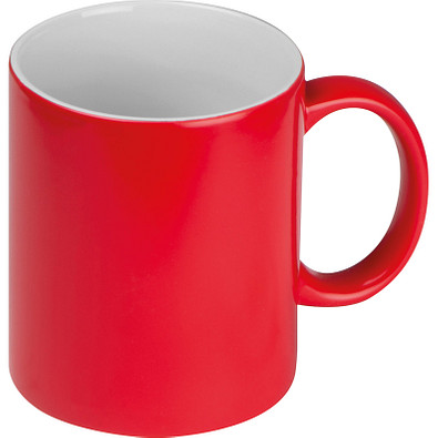 Sublimationstasse mit Effekt, 300 ml, rot