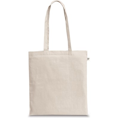 SVANETI. Tasche aus recycelter Baumwolle (70%) und Polyester (30% rPET) (150 g/m²), Naturhell