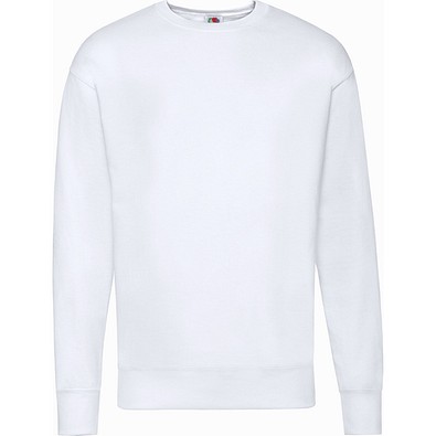 Sweatshirt Lightweight Set-In S Unisex, S, WEISS