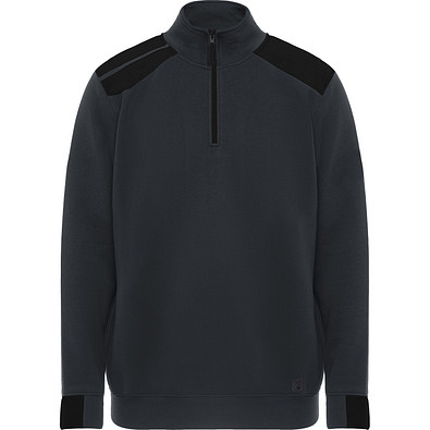 Farblich kombiniertes Sweatshirt Maverick, L, bleigrau/schwarz