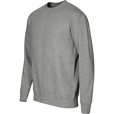 Sweatshirt unisex Crew, S, dunkelgrau melliert