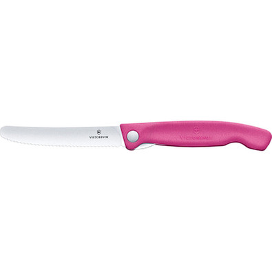 VICTORINOX faltbares Gemüsemesser Swiss Classic, pink