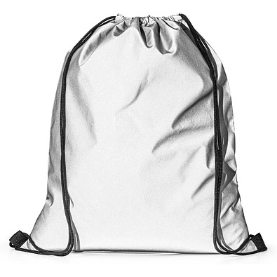 SYROS. Reflektierende Tasche aus Polyester (200 g/m²), Satinsilber