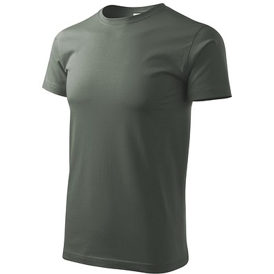 T-Shirt Herren Basic, 2XL, dunkler schiefer