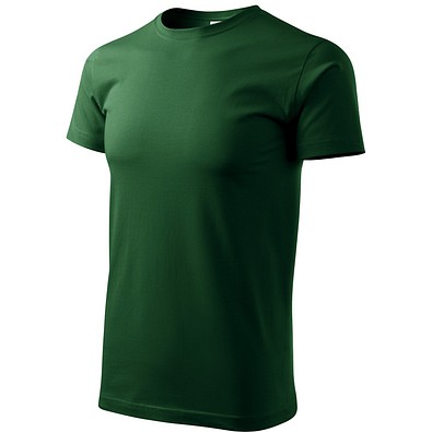 T-Shirt Herren Basic, 2XL, flaschengrün