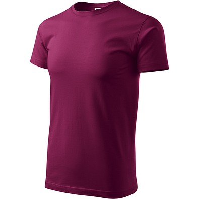 T-Shirt Herren Basic, 2XL, fuchsia