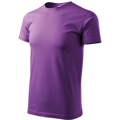 T-Shirt Herren Basic, 2XL, lila