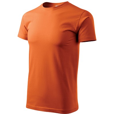 T-Shirt Herren Basic, 2XL, orange