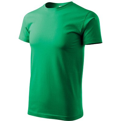 T-Shirt Herren Basic, 4XL, grasgrün